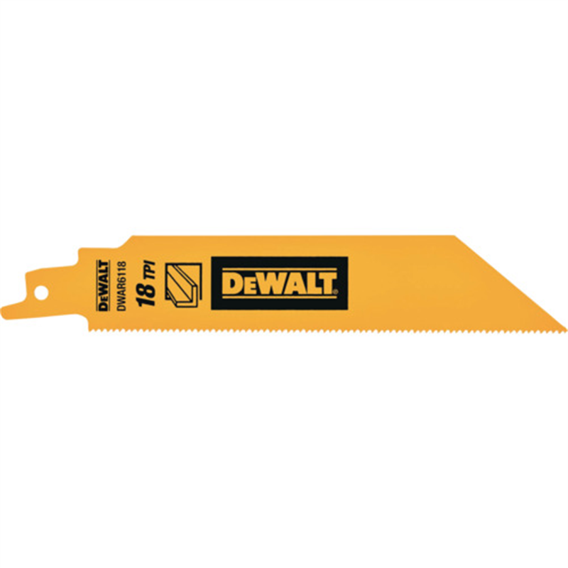 DEWALT レシプロソーブレード・セーバーソーブレード・レシプロソー替刃・セーバーソー替刃 セーバーソーブレード18山x150mm(5枚) 1パック（ご注文単位1パック）【直送品】