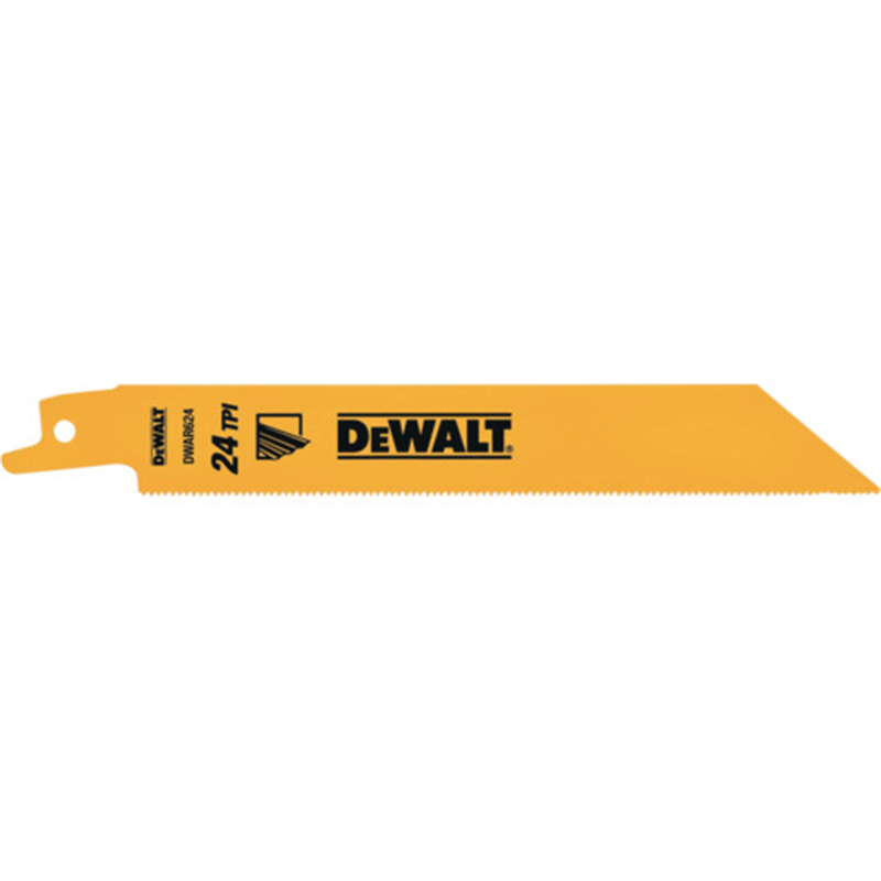 DEWALT レシプロソーブレード・セーバーソーブレード・レシプロソー替刃・セーバーソー替刃 セーバーソーブレード24山x150mm(5枚) 1パック（ご注文単位1パック）【直送品】