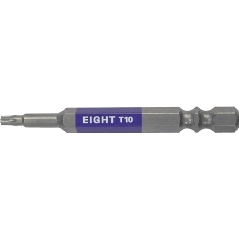 EIGHT トーションビット EX/IMPACT TORXカラービット単品 T10×65mm 差込溝9mm&13mm 1本(ご注文単位1本)【直送品】