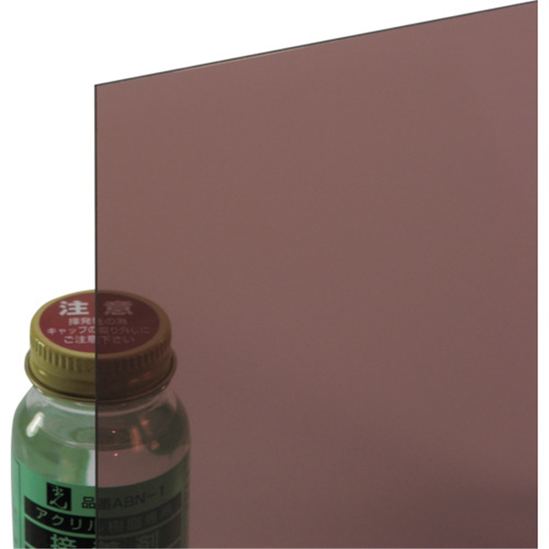 光 エンビ板スモーク透明 1×1820×910mm 1枚（ご注文単位1枚）【直送品】