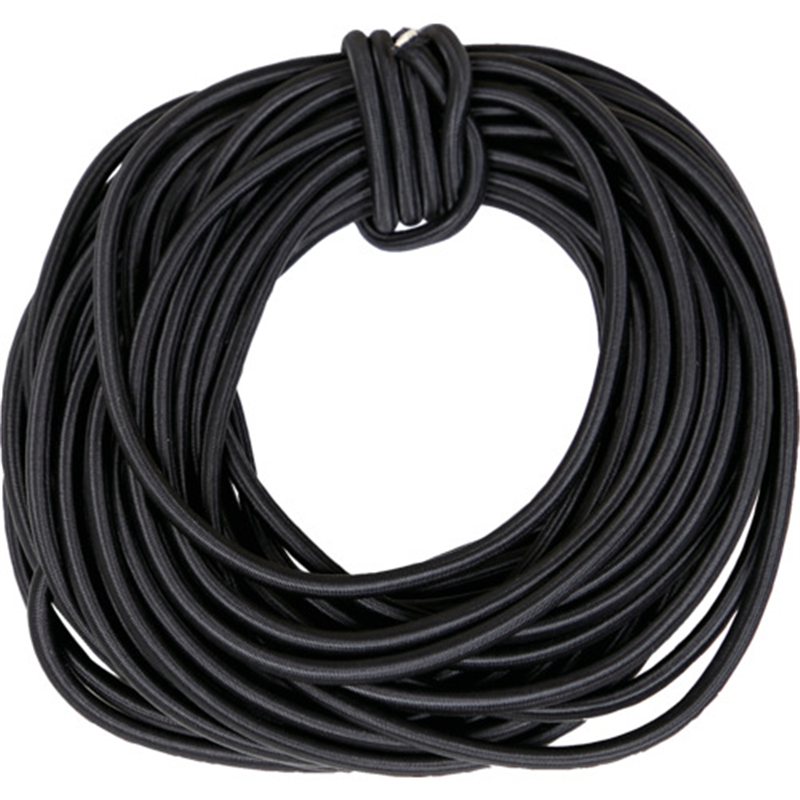 TRUSCO 丸ゴムロープ イージーロープ 6mmX15m 黒 1本（ご注文単位1本）【直送品】