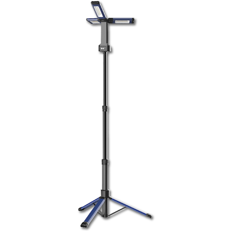 EXHEART 充電式LEDフォールディングスタンドライト 1800ルーメン 1台(ご注文単位1台)【直送品】