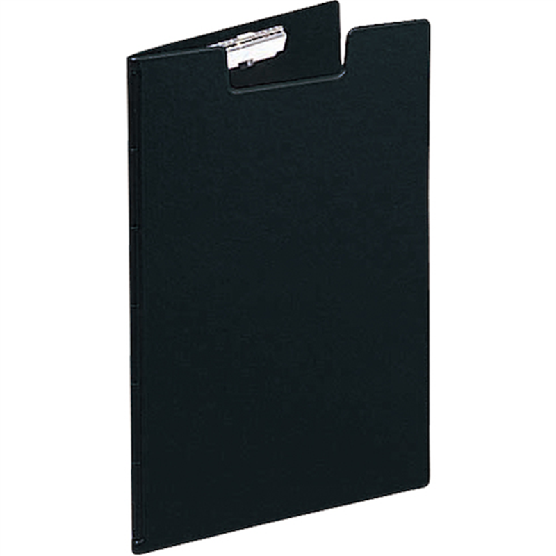 LIHIT クリップファイル A4 黒 1冊(ご注文単位1冊)【直送品】