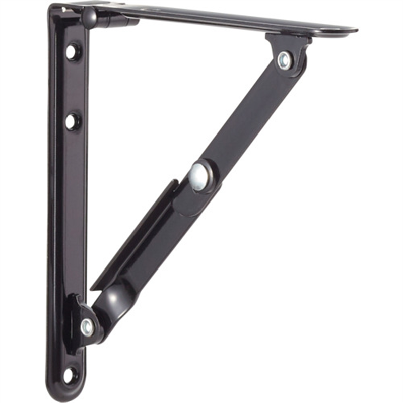 TANNER 折りたたみ棚受け 150mm 黒 1組(ご注文単位1組)【直送品】
