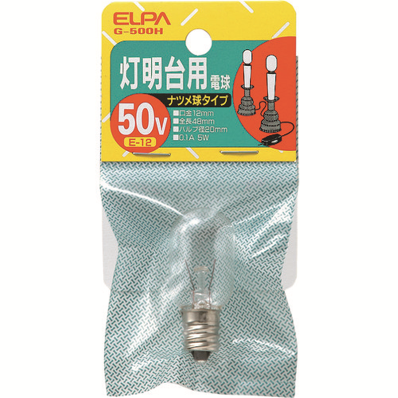 ELPA 灯明台用電球 E12 5W クリア 1個(ご注文単位1個)【直送品】