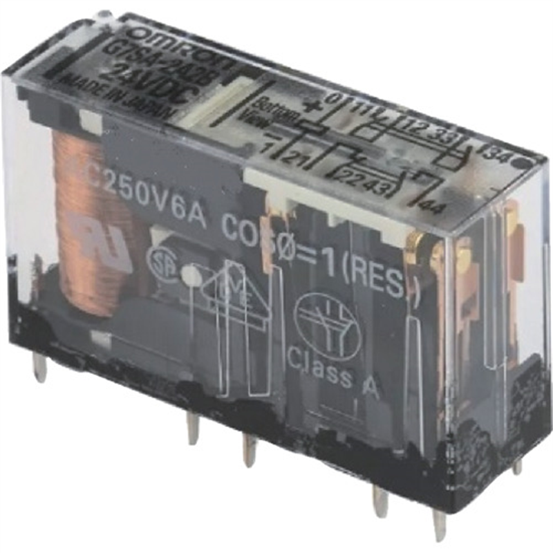 OMRON セーフティリレー 2a接点・2b接点 DC24V 1個(ご注文単位1個)【直送品】