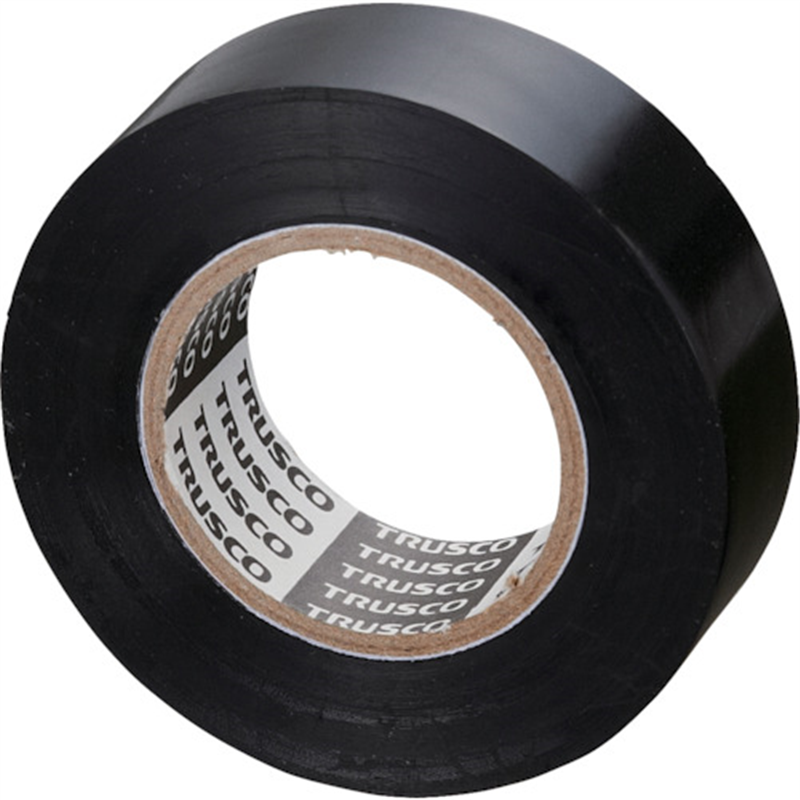 TRUSCO 脱鉛タイプビニールテープ 19mmX10m 黒  1巻入り 1巻（ご注文単位1巻）【直送品】