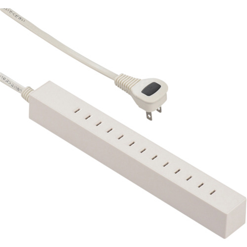 >OHM 差し込み自由なスリムタップ6.5口1.5m 1個(ご注文単位1個)【直送品】