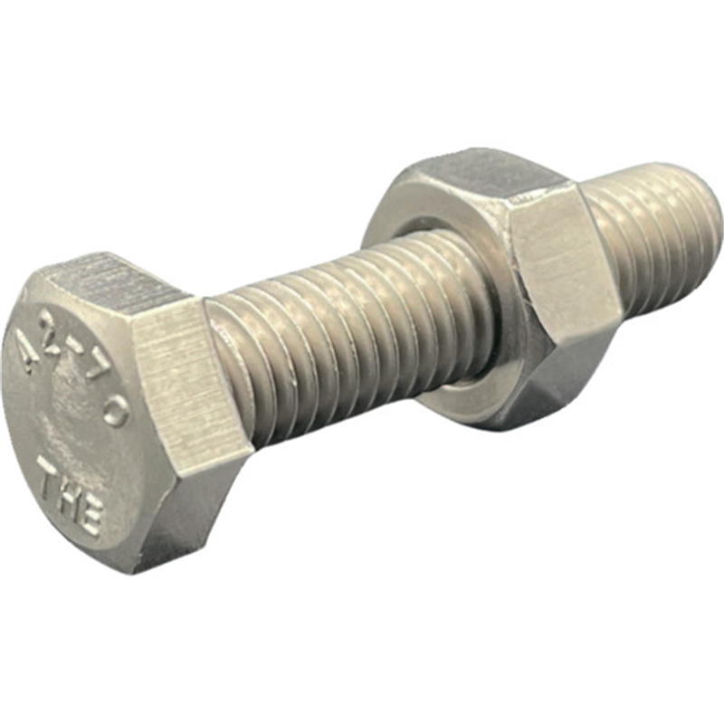 HIーLEAD 六角ボルト・ナット(本体規格/新JIS) A2-70 SUS304/ステンレス M16X60L ピッチ2.0 全ねじ スタイル1ナット 1組(ご注文単位1組)【直送品】
