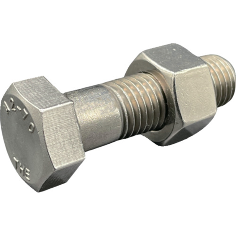 HIーLEAD 六角ボルト・ナット(本体規格/新JIS) A2-70 SUS304/ステンレス M12X40L ピッチ1.75 半ねじ スタイル1ナット 1組(ご注文単位1組)【直送品】