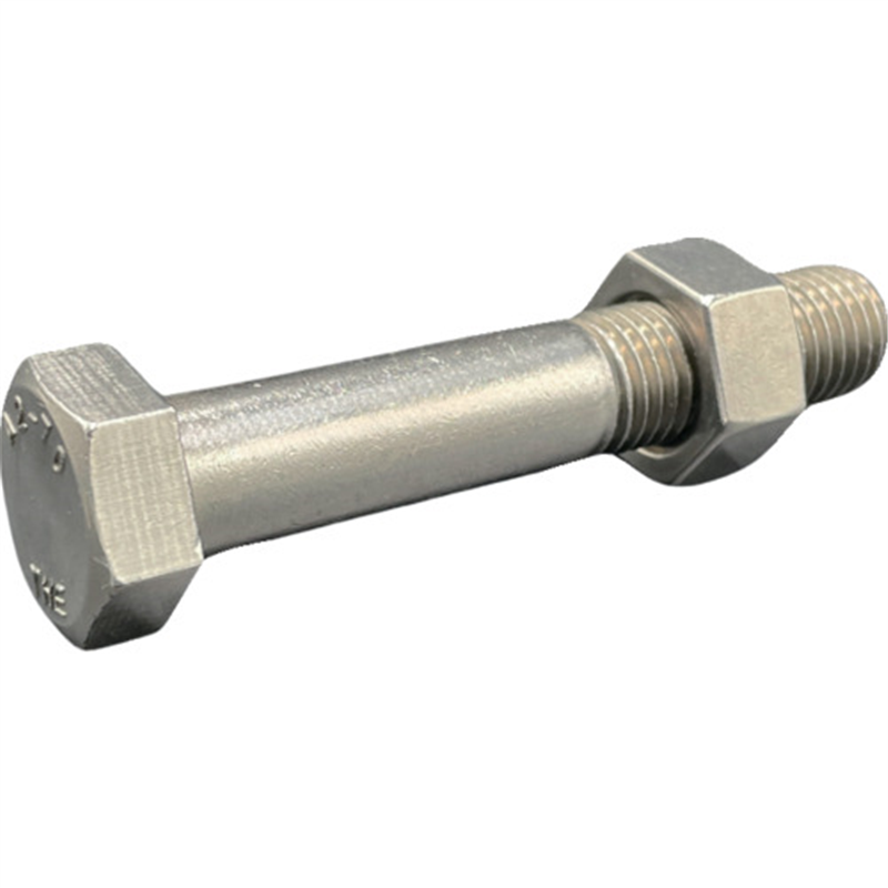 HIーLEAD 六角ボルト・ナット(本体規格/新JIS) A2-70 SUS304/ステンレス M16X95L ピッチ2.0 半ねじ スタイル1ナット 1組(ご注文単位1組)【直送品】