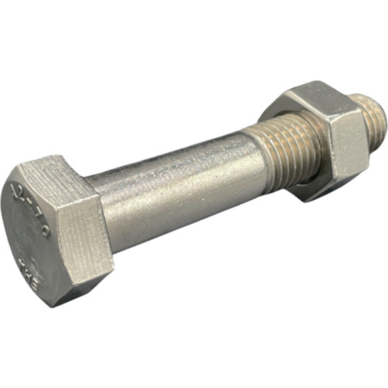 HIーLEAD 六角ボルト・ナット(本体規格/新JIS) A2-70 SUS304/ステンレス M20X110L ピッチ2.5 半ねじ スタイル1ナット 1組(ご注文単位1組)【直送品】
