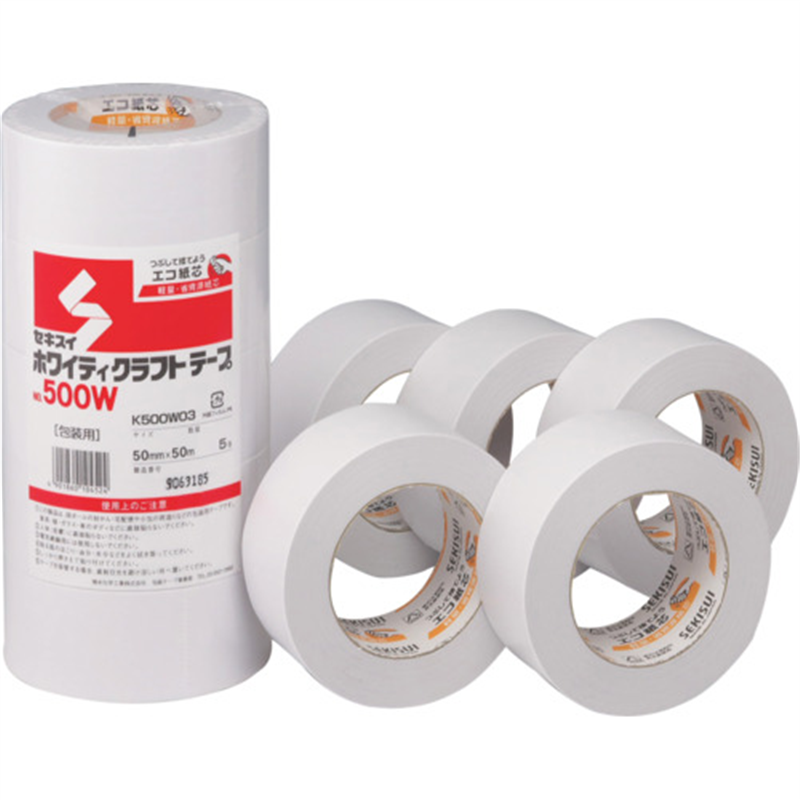 積水 ホワイティクラフトテープ#500W 60X50 1巻（ご注文単位4巻）【直送品】