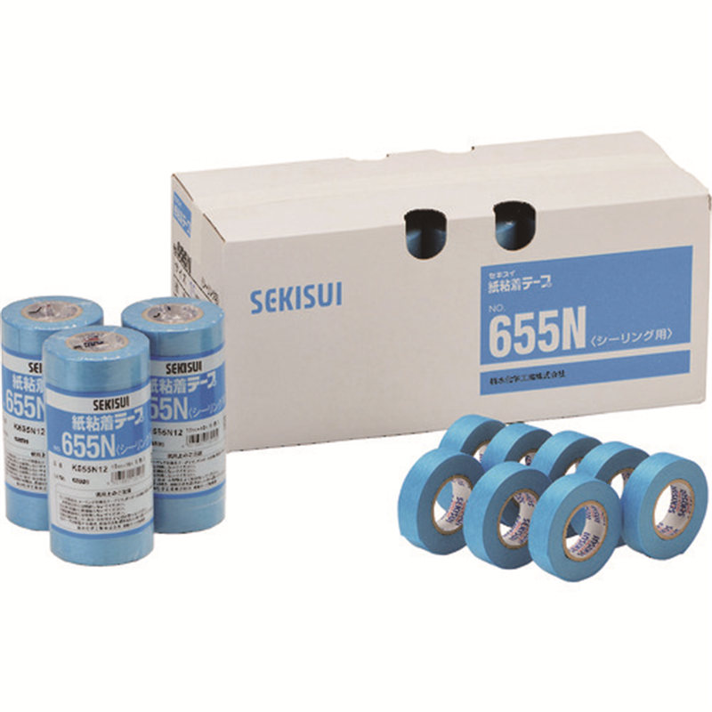 積水 和紙粘着テープ#655N シーリング用 20×18(1パック=6巻入) 1パック（ご注文単位1パック）【直送品】