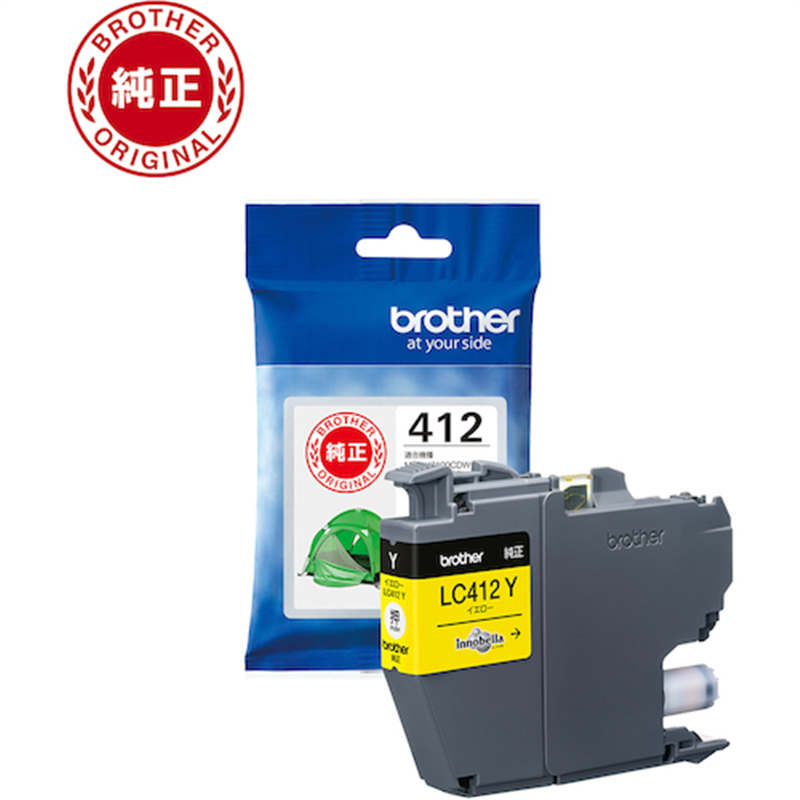 brother LC412Y インクカートリッジ イエロー 1個（ご注文単位1個）【直送品】
