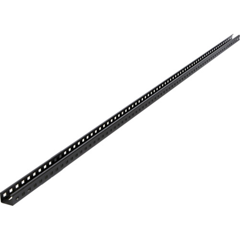 TRUSCO スチールラック M1型ボルトレス軽量棚用支柱 H1800用 サテンブラック 1本(ご注文単位1本)【直送品】