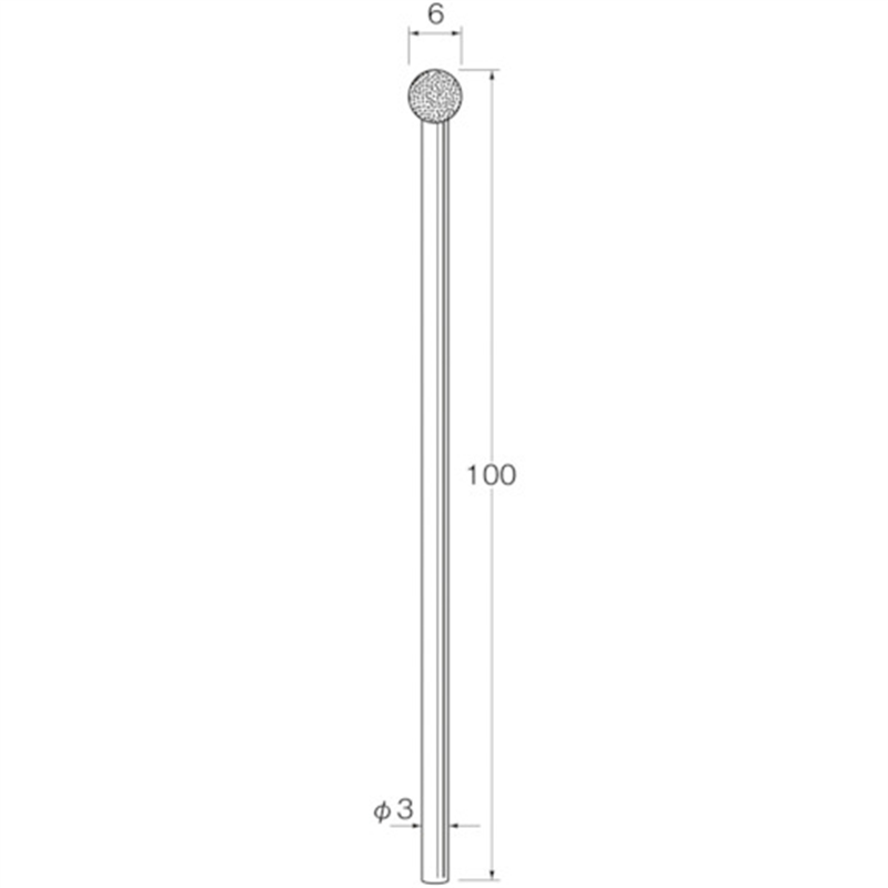 リューター 軸付電着ボラゾン砥石 1袋（ご注文単位1袋）【直送品】