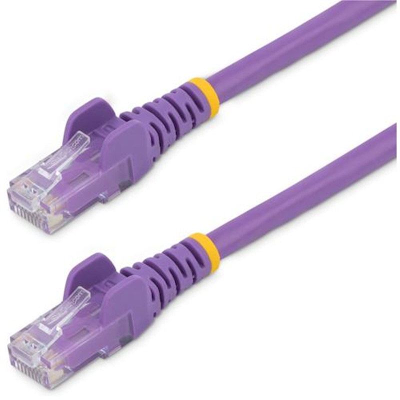 StarTech カテゴリ6 LANケーブル/3m/パープル/RJ45コネクター/ツメ折れ防止機構付/CAT6 1袋（ご注文単位1袋）【直送品】