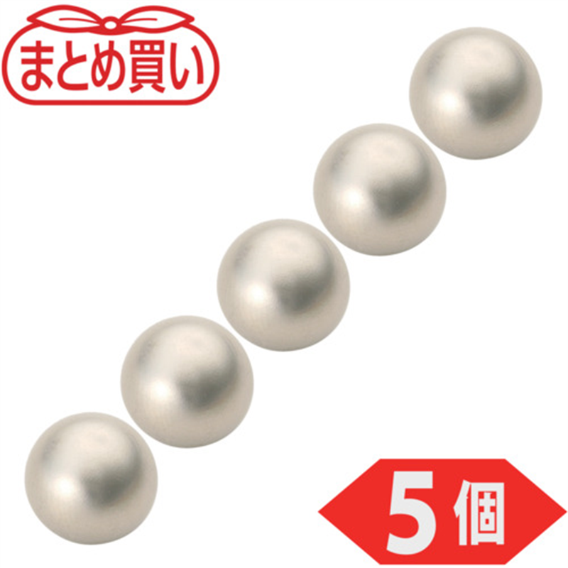 TRUSCO まとめ買い ネオジム磁石 ボール型 外径5mm シルバー 5個入 1パック(ご注文単位1パック)【直送品】