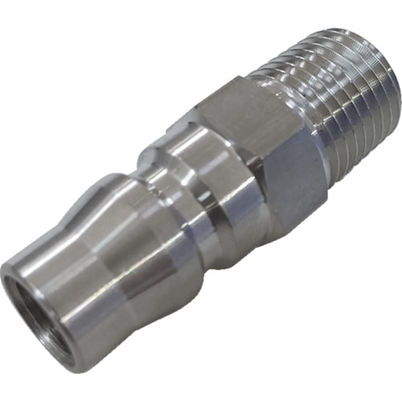 NKCカップリング NL型カップリングプラグ(SUS304) R3/8 オネジ 1個(ご注文単位1個)【直送品】