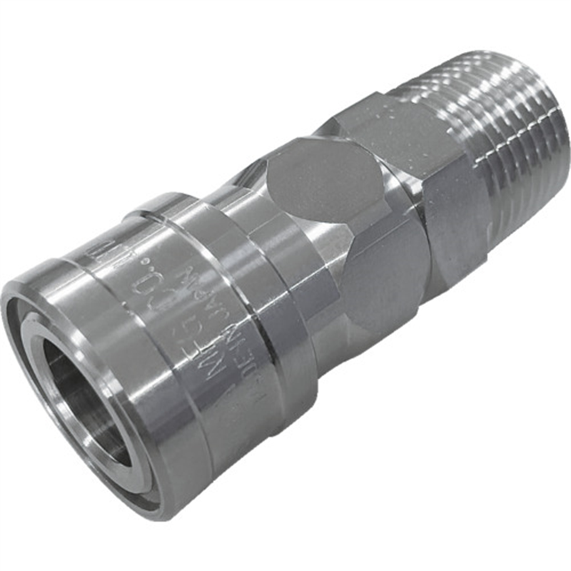 NKCカップリング NL型カップリングソケット(SUS304) R1/2 オネジ 1個（ご注文単位1個）【直送品】