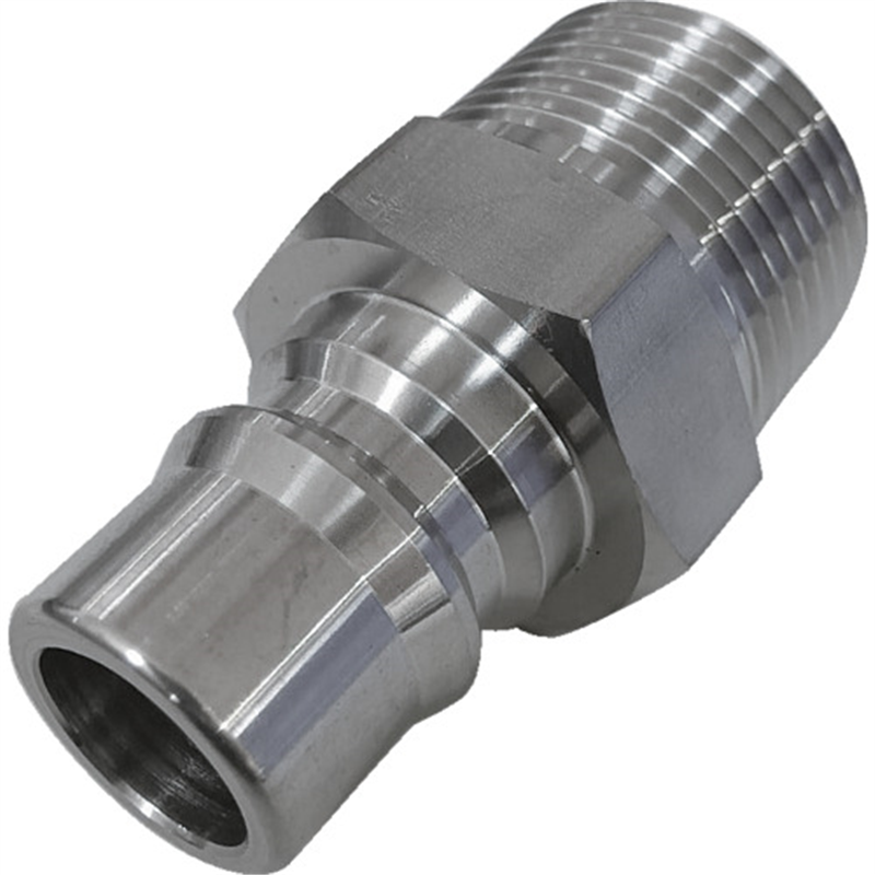 NKCカップリング NL型カップリングプラグ(SUS304) R1/2 オネジ 1個（ご注文単位1個）【直送品】