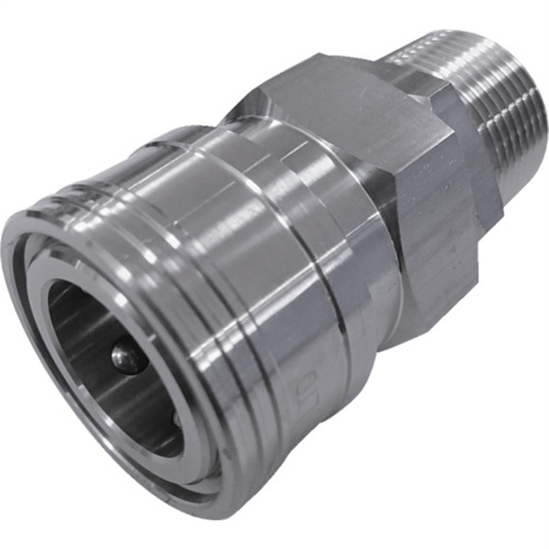 NKCカップリング NL型カップリングソケット(SUS304) R1 オネジ 1個（ご注文単位1個）【直送品】