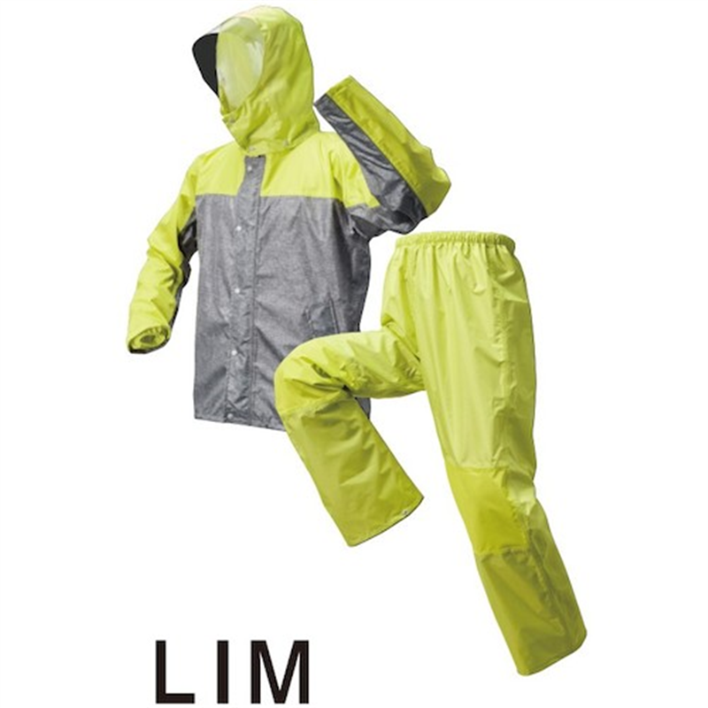 喜多 レッヂレイン ストレッチ透湿合羽 No2920 ライムグリーン L 1着（ご注文単位1着）【直送品】