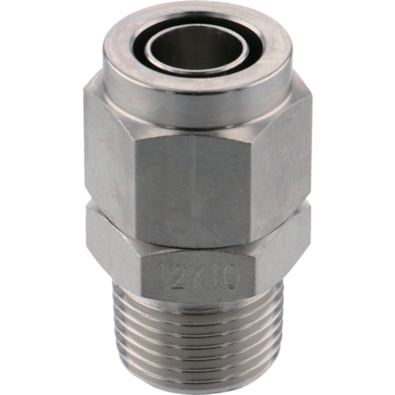 PISCO SUS316締付継手 ストレートチューブ1210ねじR3/8 1個（ご注文単位1個）【直送品】