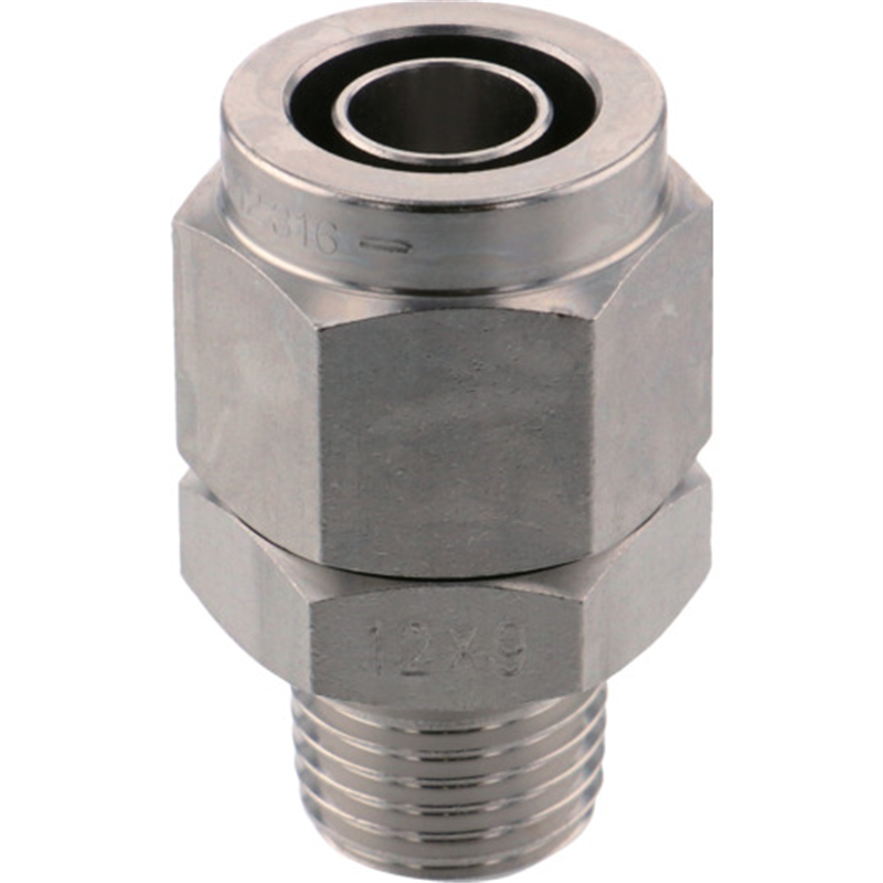 PISCO SUS316締付継手 ストレートチューブ1290ねじR1/4 1個（ご注文単位1個）【直送品】