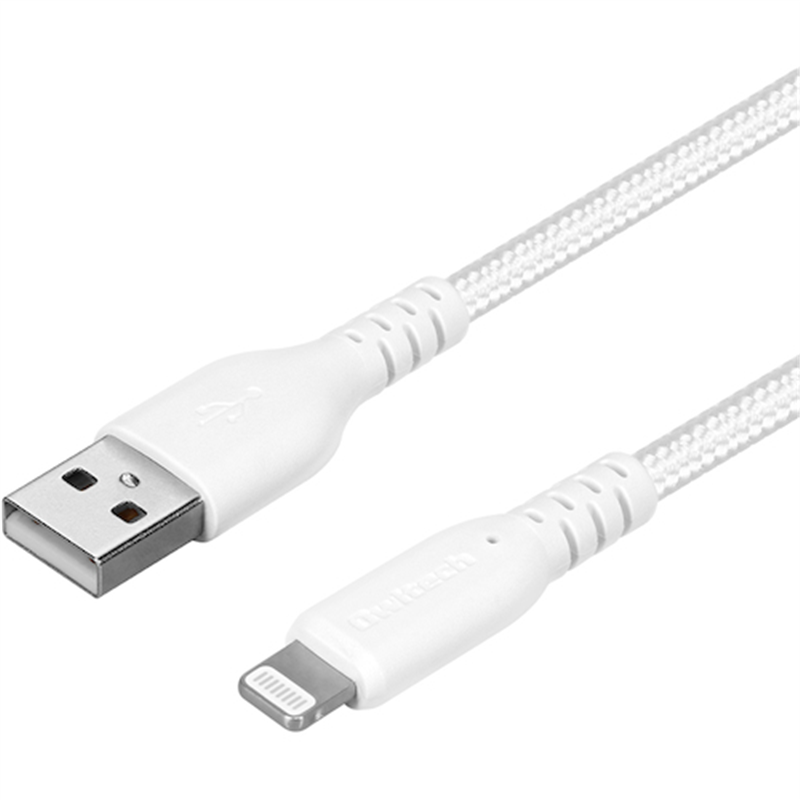 Owltech 断線に強く柔らかい Lightningケーブル 3m ホワイト 1個（ご注文単位1個）【直送品】