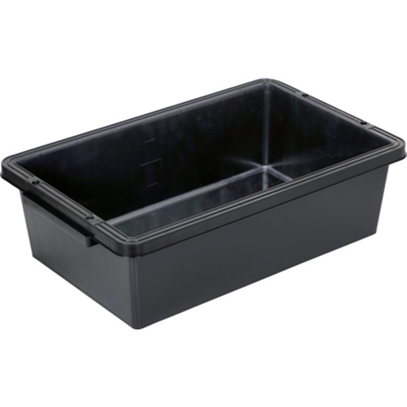 TRUSCO トラ舟20Lブラック(角型・再生原料使用) 1個(ご注文単位1個)【直送品】