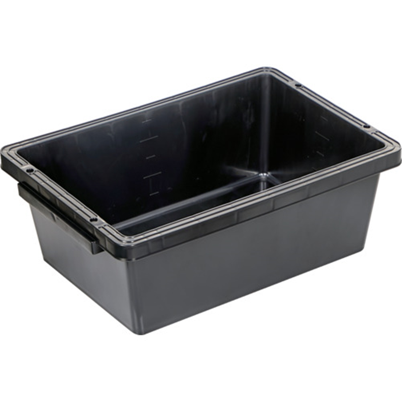 TRUSCO トラ舟28Lブラック(角型・再生原料使用) 1個(ご注文単位1個)【直送品】