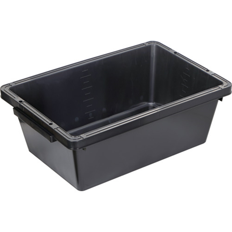 TRUSCO トラ舟51Lブラック(角型・再生原料使用) 1個(ご注文単位1個)【直送品】