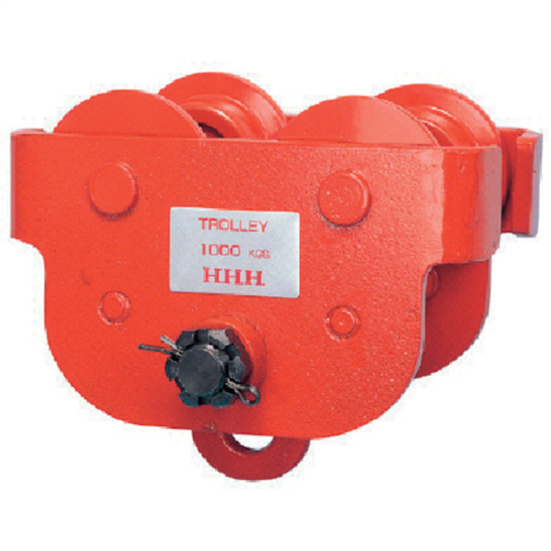 HHH プレントロリー 1t ビーム巾75、100、125用 1台(ご注文単位1台)【直送品】