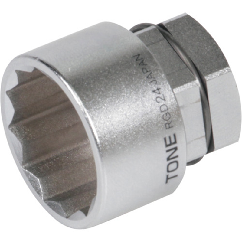 TONE ソケット(12角・めがね用) 対辺寸法24mm 全長32mm 1個(ご注文単位1個)【直送品】