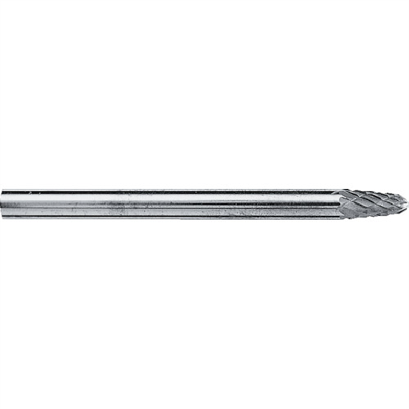 スーパー スーパー超硬バー オール超硬タイプ 砲弾型(シングルカット)刃径:3.0mm 刃長:6.0mm 軸径:3.0mm 1本(ご注文単位1本)【直送品】