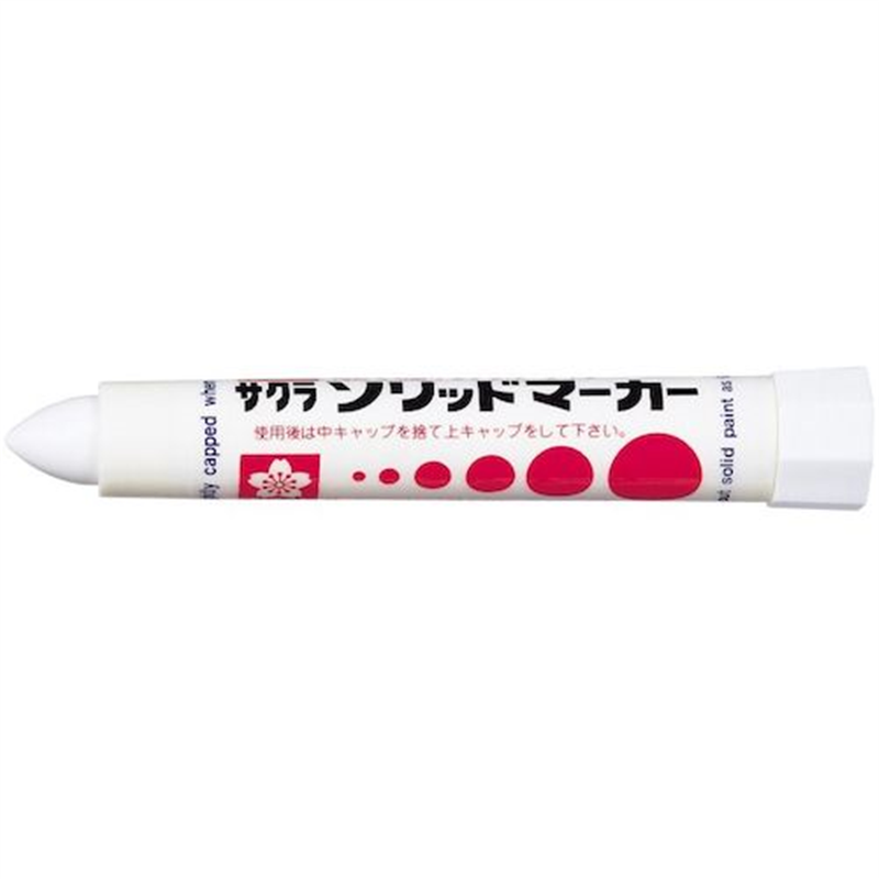 サクラ ソリッドマーカー 中字 白 白 1本（ご注文単位1本）【直送品】