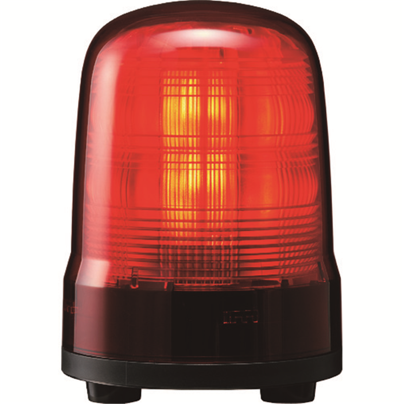 PATLITE モータレス回転灯 Φ100 M2 キャブ R 1個（ご注文単位1個）【直送品】