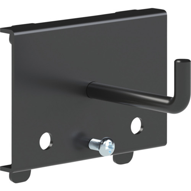 TRUSCO パンチングパネル用工具フック1本爪 黒 1個(ご注文単位1個)【直送品】