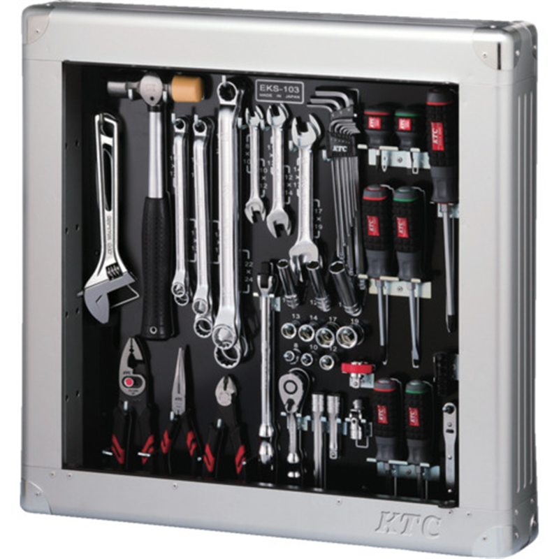 KTC 工具セット(薄型収納メタルケースタイプ)[56点] 1セット（ご注文単位1セット）【直送品】