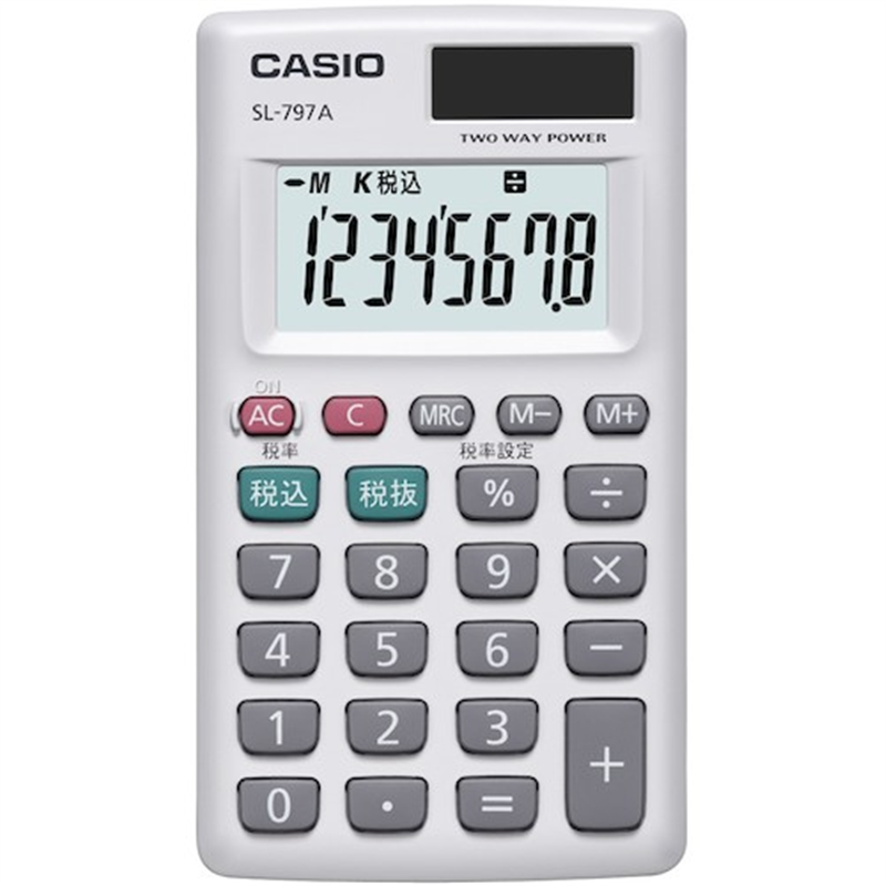 カシオ カシオカード型電卓 1台(ご注文単位1台)【直送品】