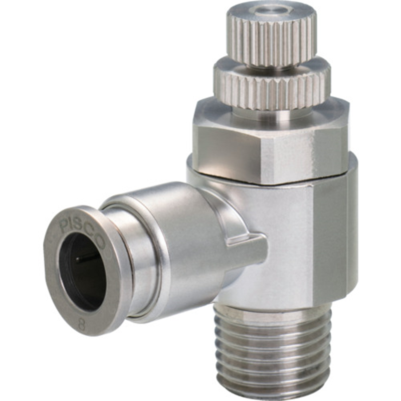 PISCO スピードコントローラ SUS316 R1/4 1個（ご注文単位1個）【直送品】