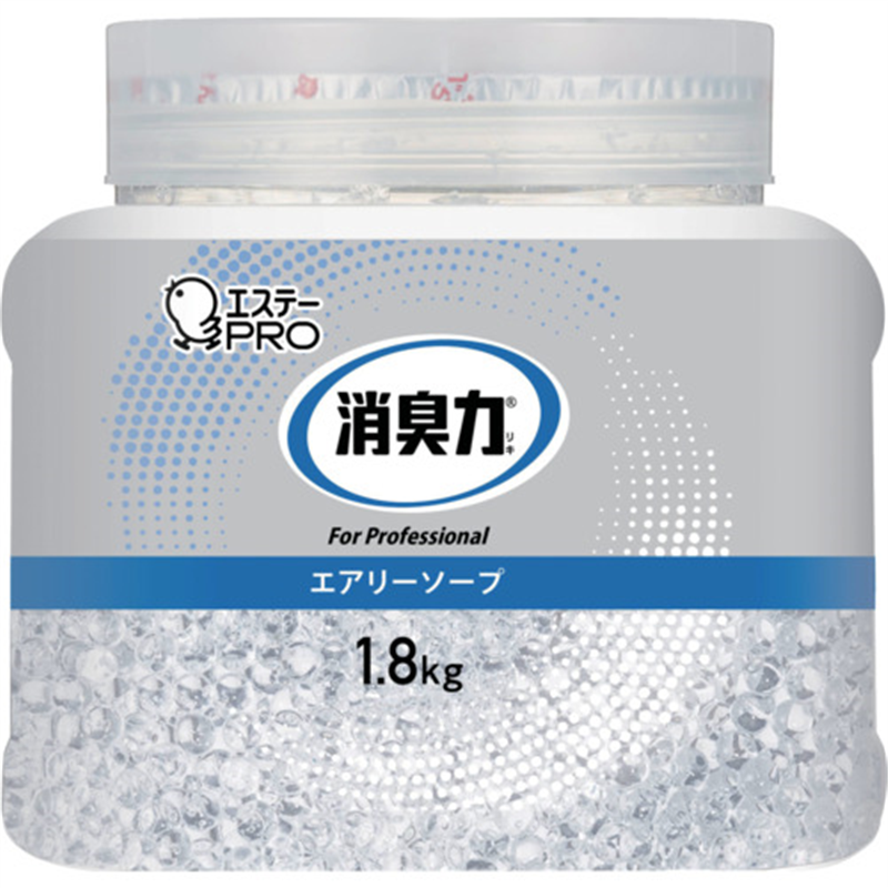 エステー 消臭力業務用ビーズタイプ 特大本体1.8kgエアリーソープ 1個（ご注文単位1個）【直送品】