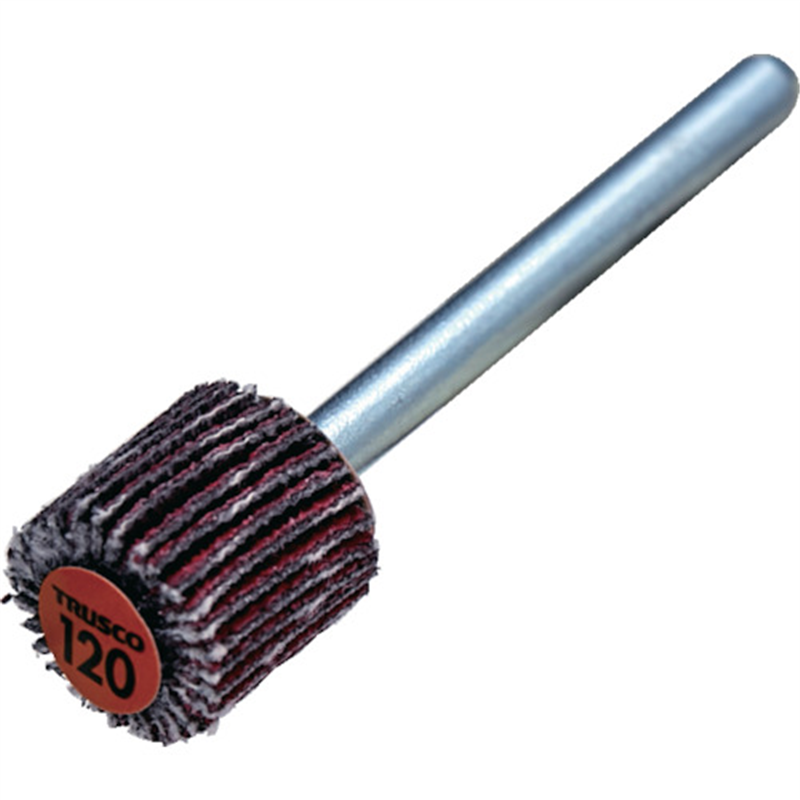 TRUSCO セラミックフラップホイール 軸径3mm #120 外径10×幅10×軸長30 (10個入) 1箱(ご注文単位1箱)【直送品】