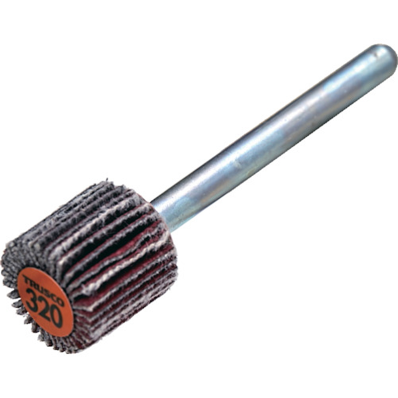 TRUSCO セラミックフラップホイール 軸径3mm #320 外径10×幅10×軸長30 (10個入) 1箱(ご注文単位1箱)【直送品】