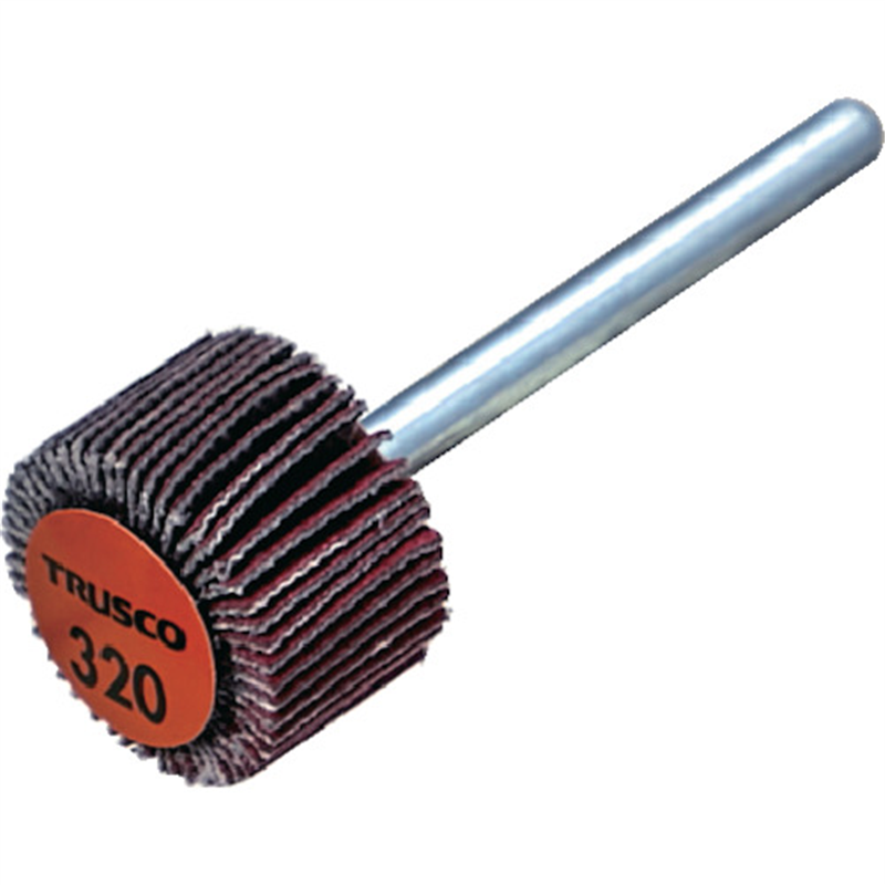 TRUSCO セラミックフラップホイール 軸径3mm #320 外径15×幅10×軸長30 (10個入) 1箱(ご注文単位1箱)【直送品】