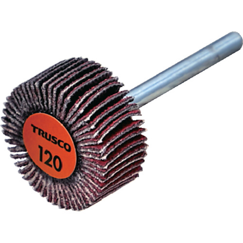 TRUSCO セラミックフラップホイール 軸径3mm #120 外径20×幅10×軸長30 (10個入) 1箱(ご注文単位1箱)【直送品】