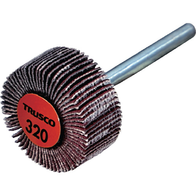 TRUSCO セラミックフラップホイール 軸径3mm #320 外径20×幅10×軸長30 (10個入) 1箱(ご注文単位1箱)【直送品】