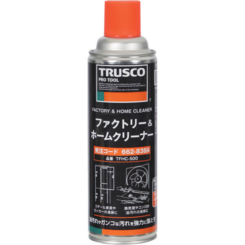 TRUSCO ファクトリー&ホームクリーナー 500ml 1本（ご注文単位1本）【直送品】